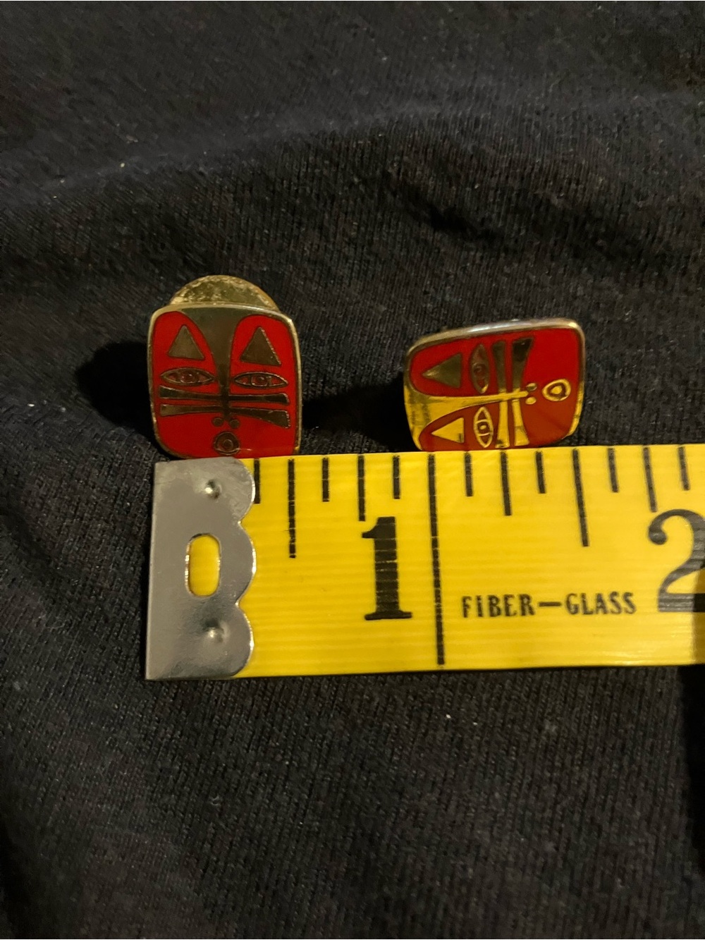 Laurel Burch Gold-Tone Square Cat Face Signature Post Earrings - Picture 5 of 5
